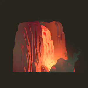 Lavafall